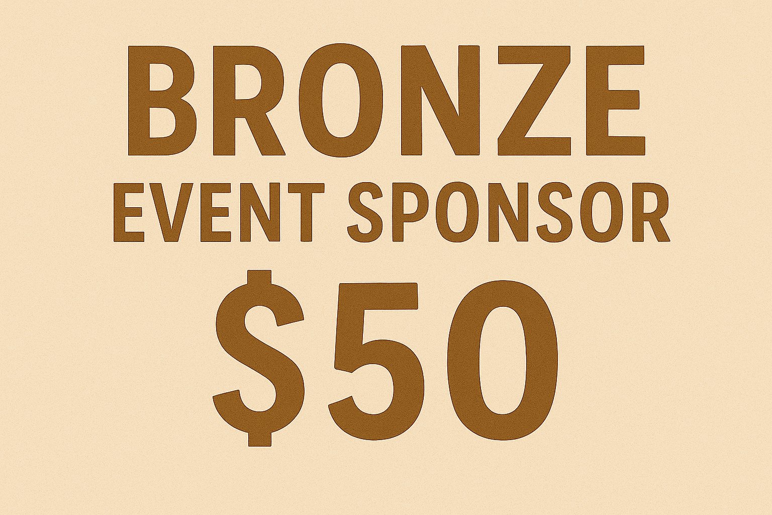 Bronze Sponsor badge