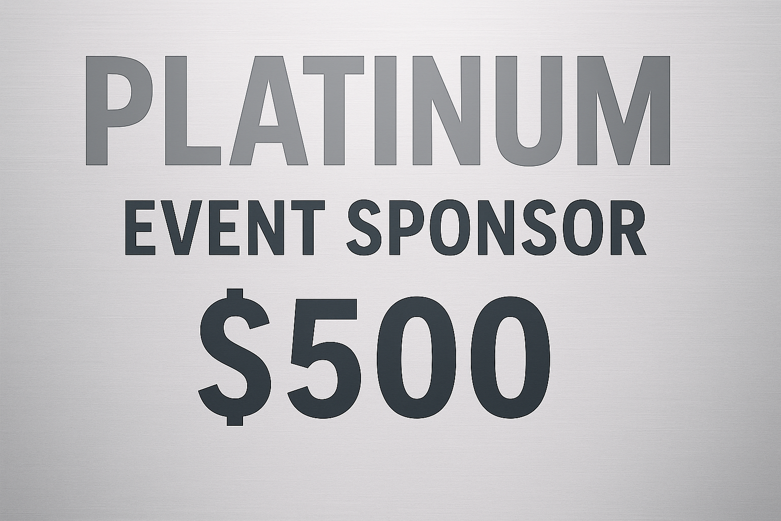 Platinum Sponsor badge